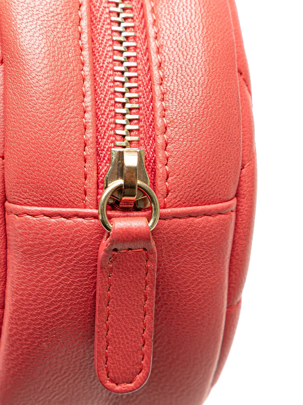 CHANEL Pre-Owned 2018-2019 Quilted Lambskin Lucky Charms Round Clutch with Chain crossbody bag | Image 5