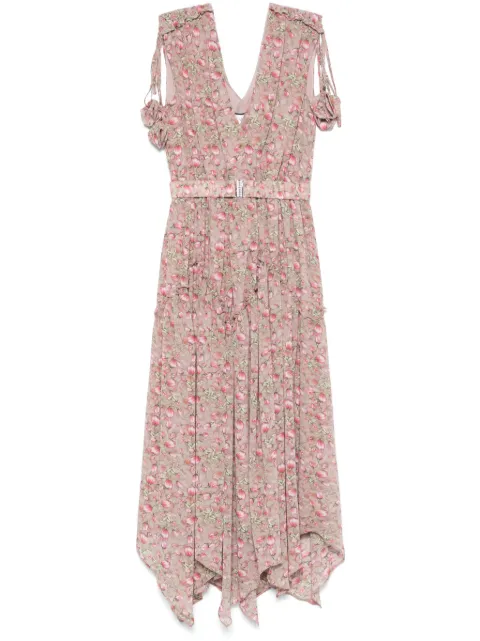 NISSA floral-print midi dress