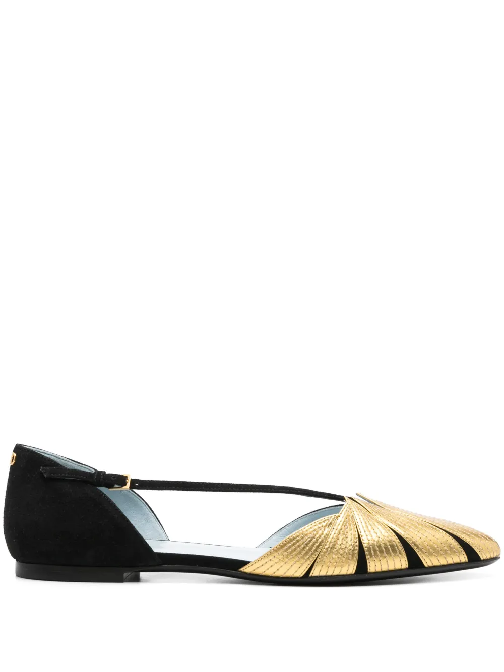 Valentino Garavani leather ballet flats Black