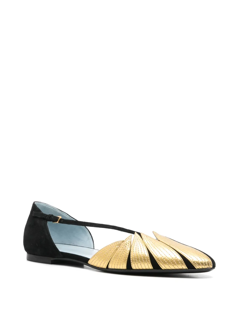 Valentino Garavani leather ballet flats Black