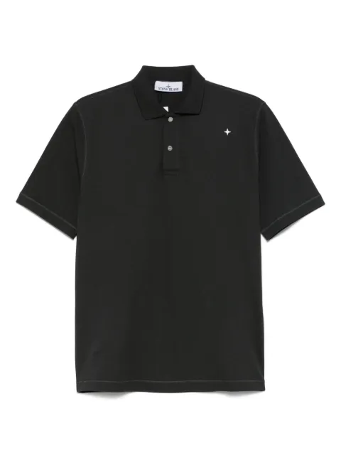 Stone Island playera tipo polo con logo bordado