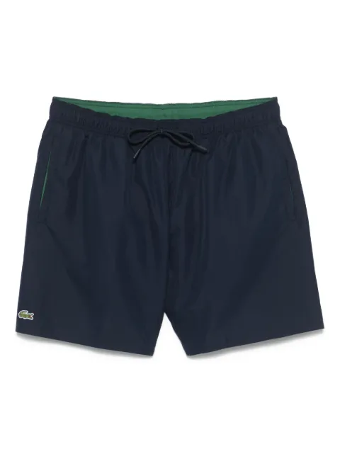 Lacoste crocodile-embroidered swim shorts