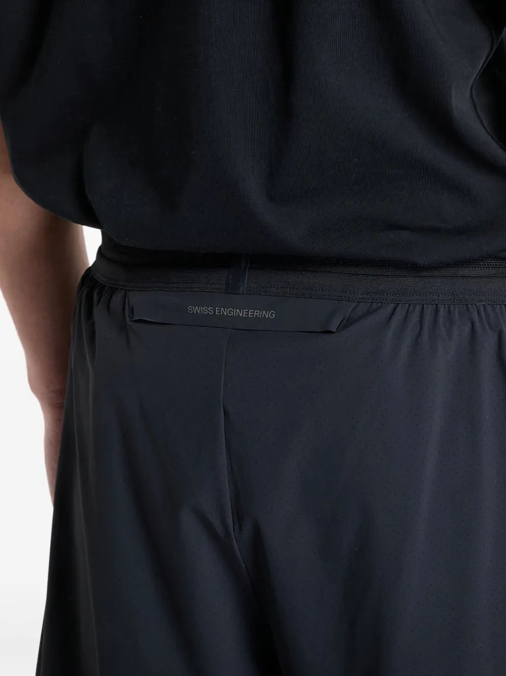 On Running Power Shorts In Black