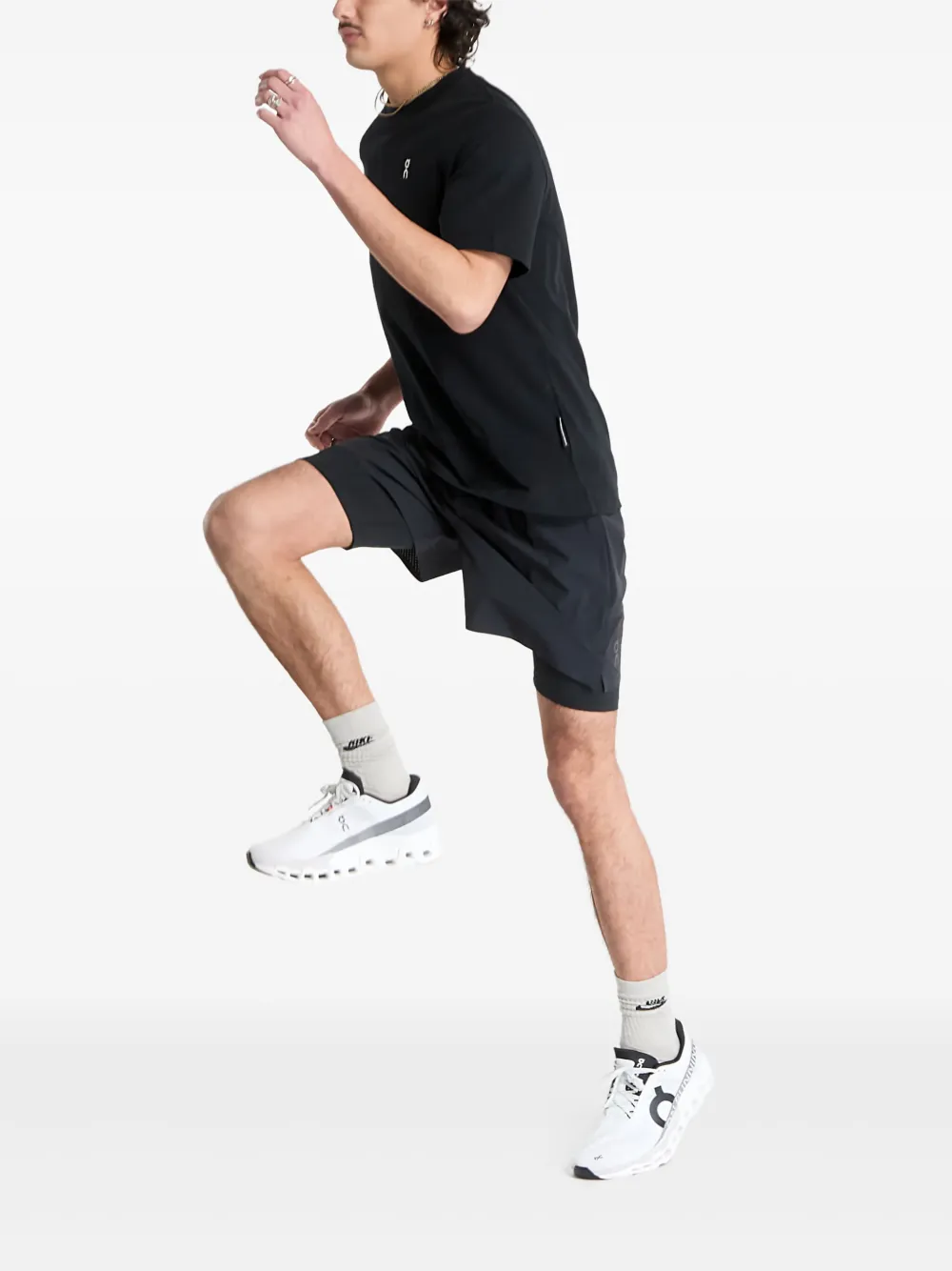 On Running Power Shorts In Black