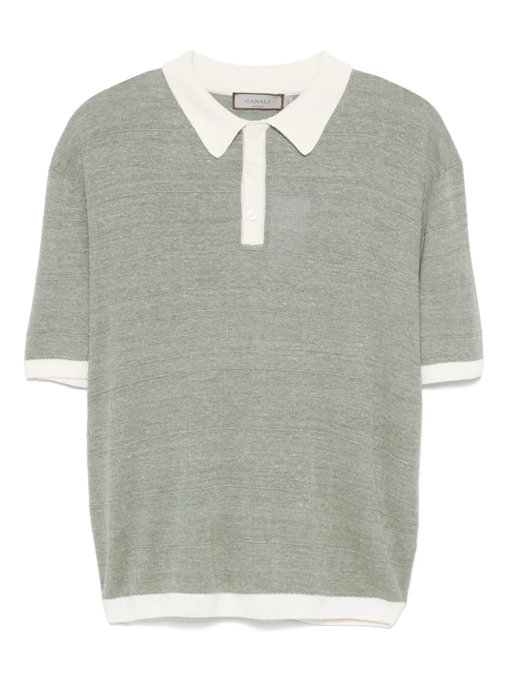 fine-knit polo shirt