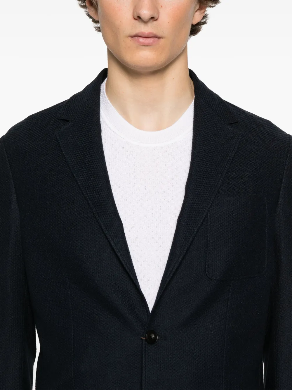 Canali Lichtgewicht blazer Blauw
