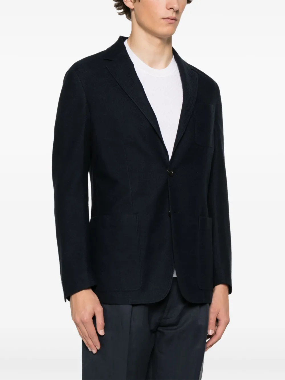Canali Lichtgewicht blazer Blauw