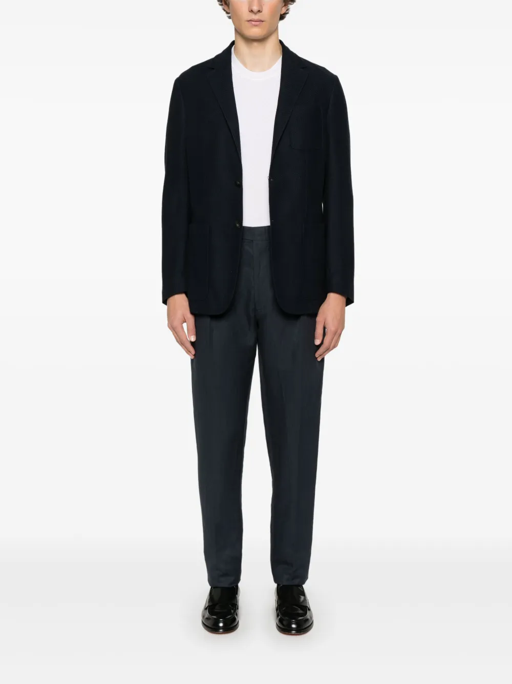 Canali Lichtgewicht blazer Blauw