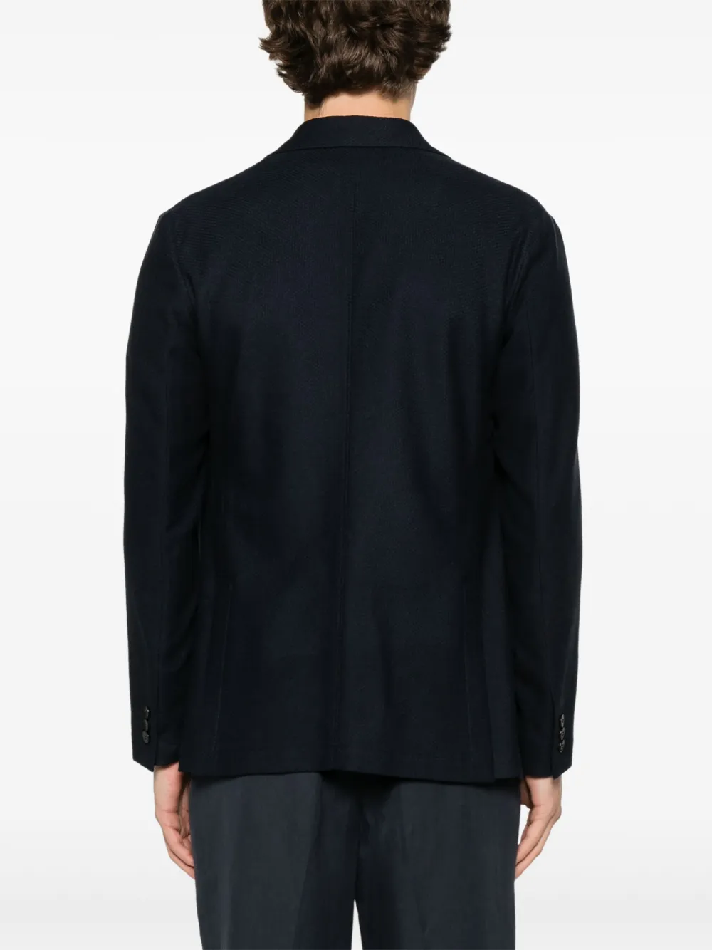 Canali Lichtgewicht blazer Blauw