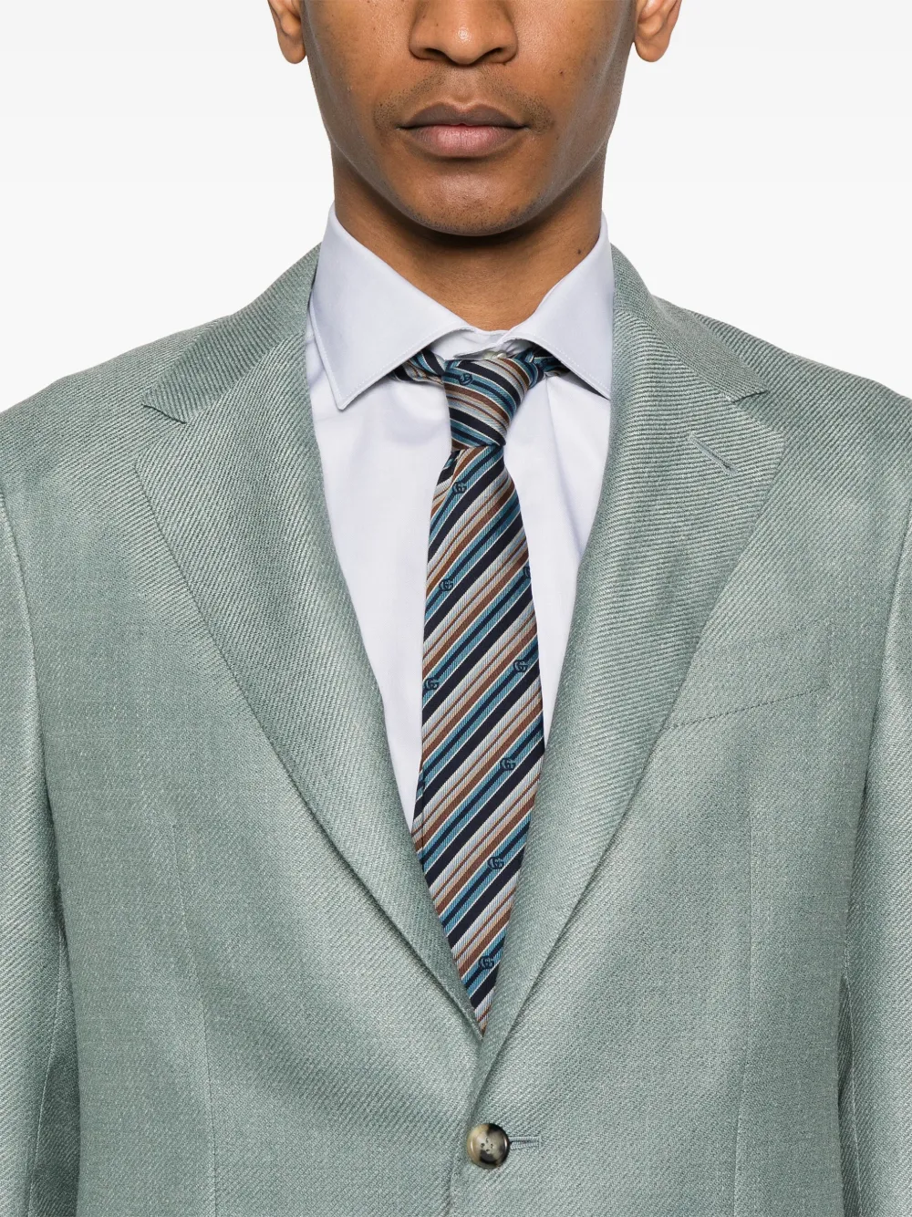 Canali Twill blazer Groen