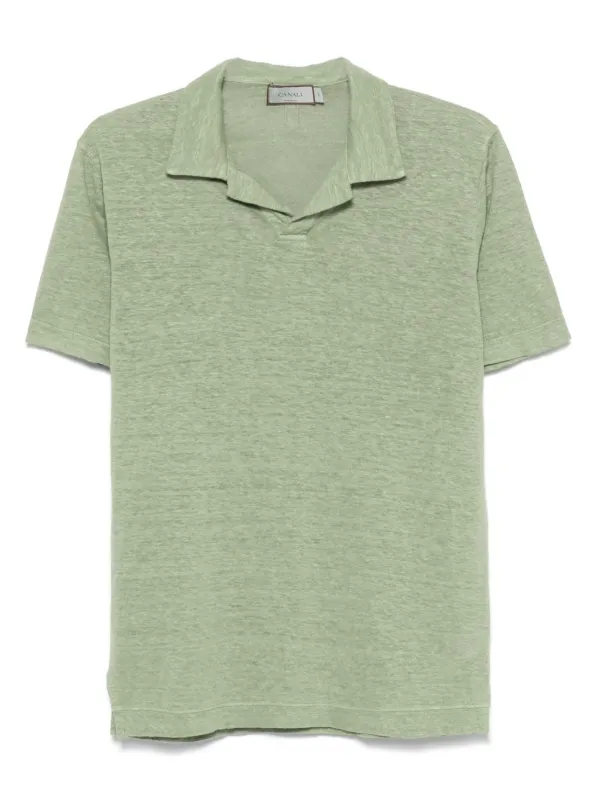 Canali Linen T-shirt in Green