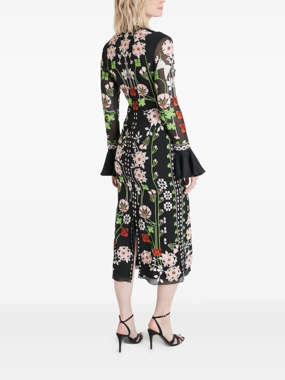 TEMPERLEY LONDON CASA TIE MIDI DRESS