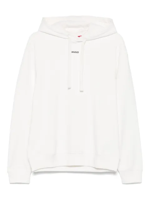 HUGO rubberised-logo hoodie