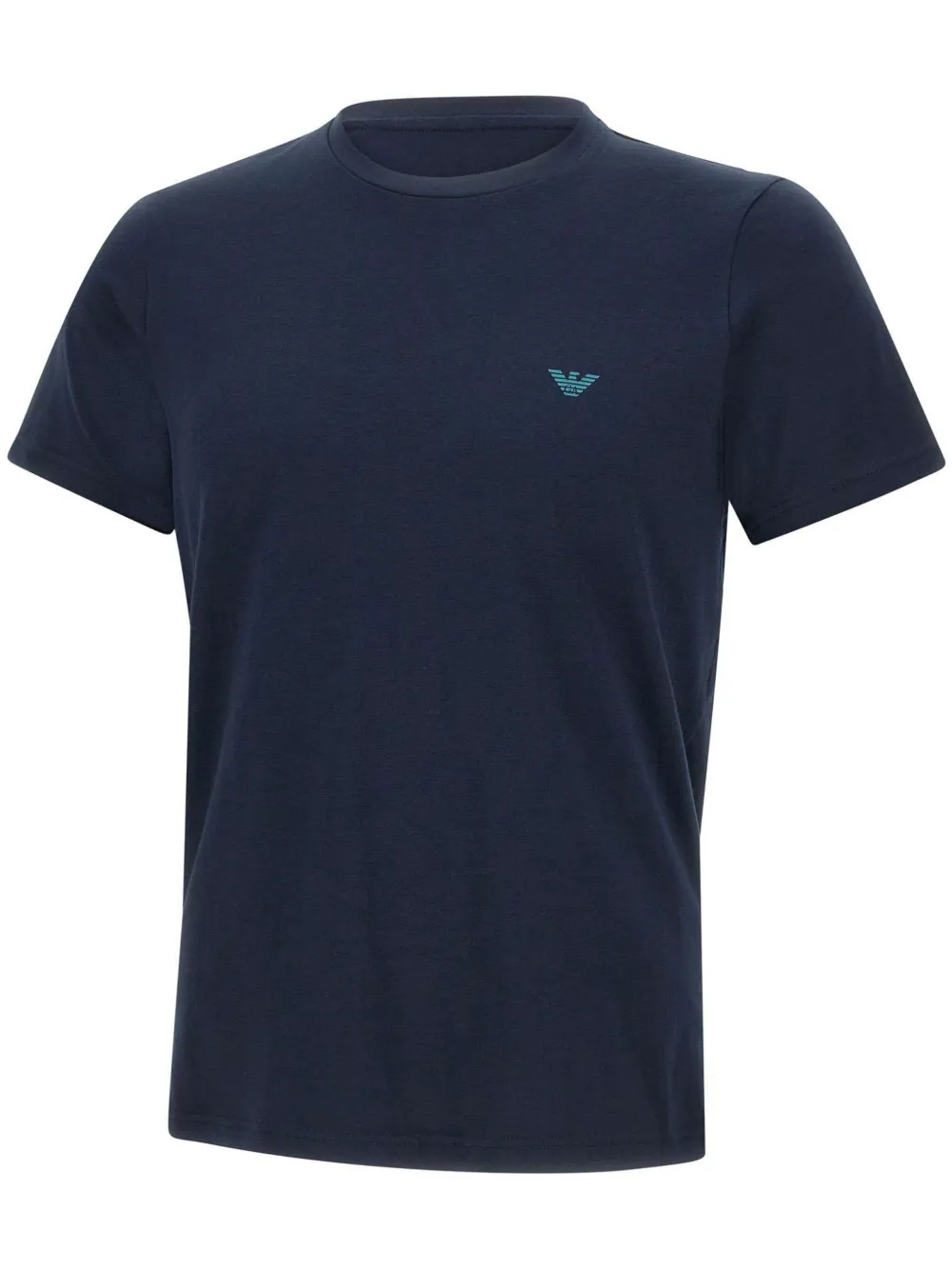 Emporio Armani T-shirt met geborduurd logo Blauw