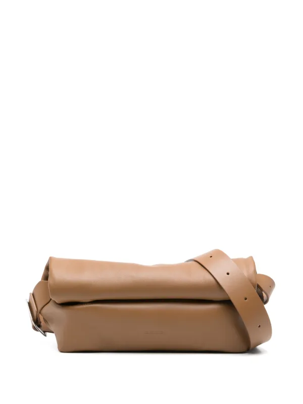 ■Jil Sander■ Small Roll-up Crossbody Bag Chocolate Plum J0 29377385_58400185_600.jpg