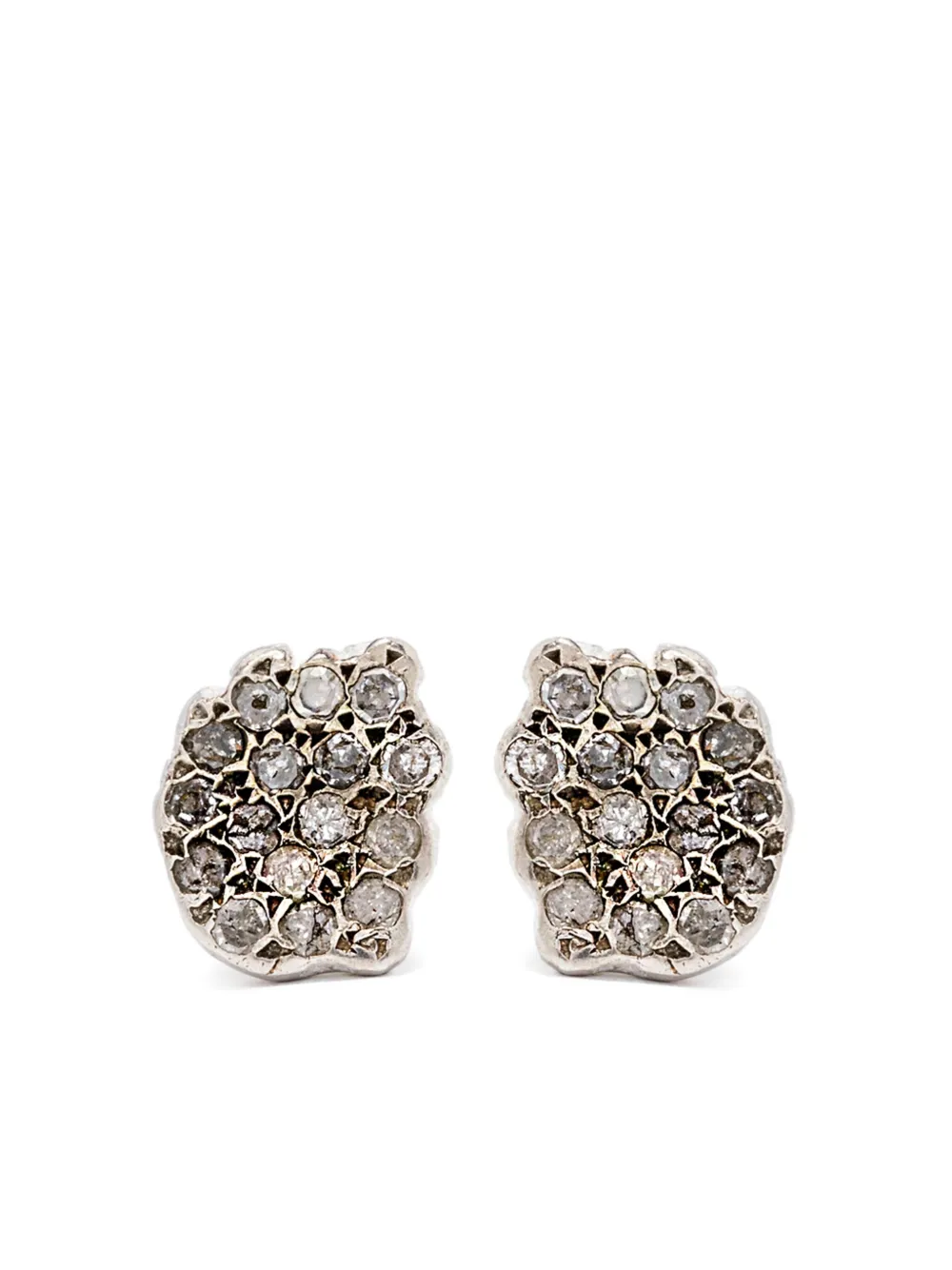 Rosa Maria ダイヤモンド ピアス スターリングシルバー - シルバートーン Rosa Maria ダイヤモンド ピアス スターリングシルバー - シルバートーン
