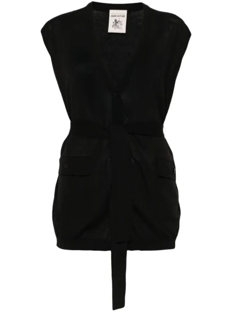 Semicouture fine-knit jacket