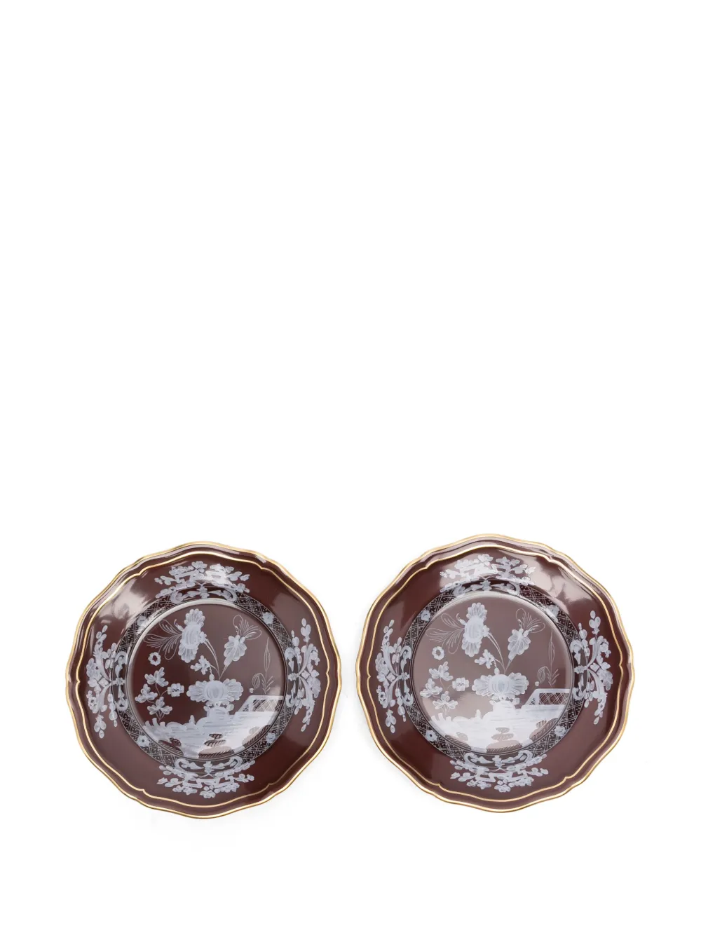 GINORI 1735 Oriente Italiano Brotteller (2er-Set) | Braun | Image 1