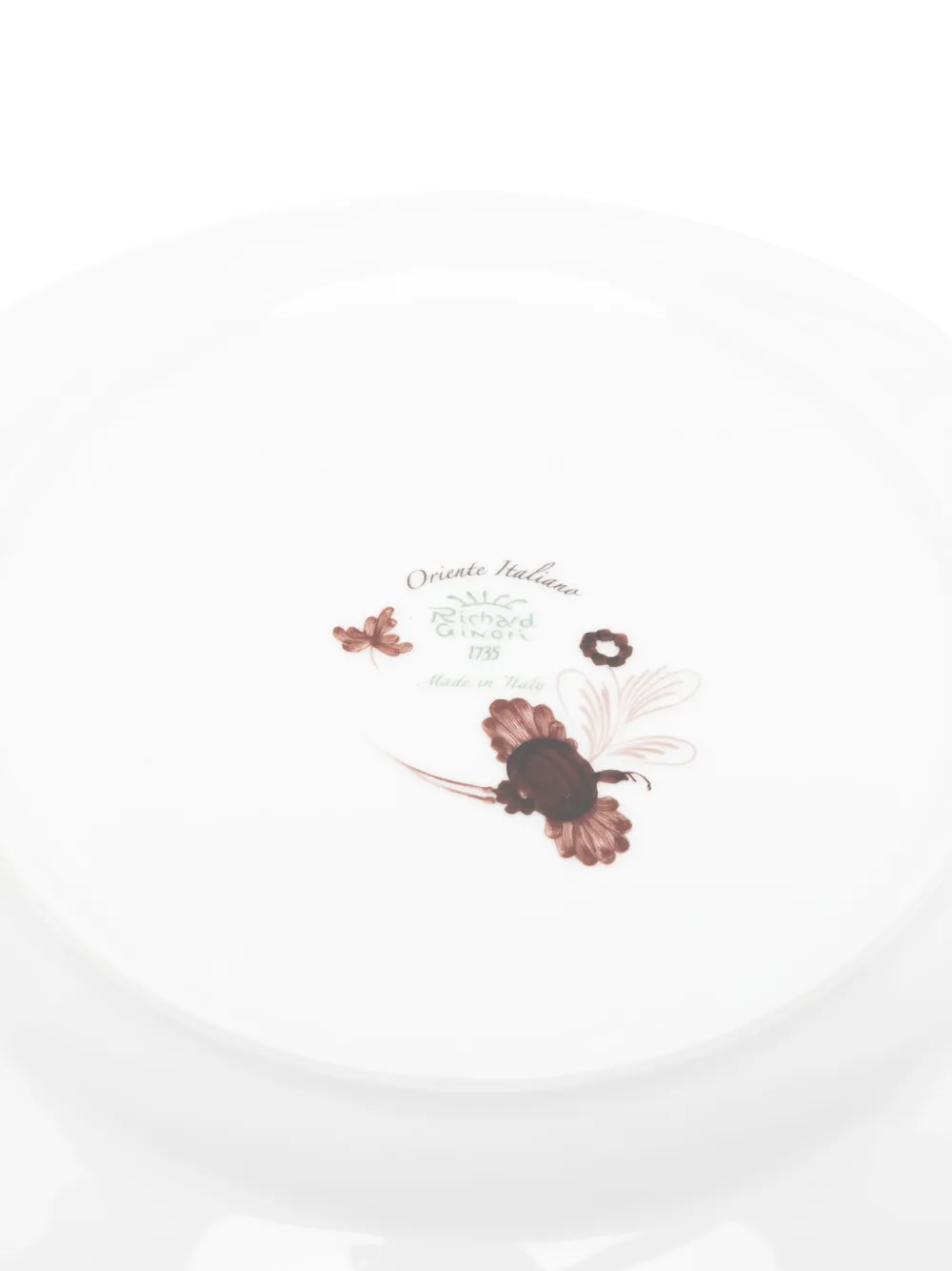 Ginori 1735 Porcelain Flat Plate (set Of Two) In Brown