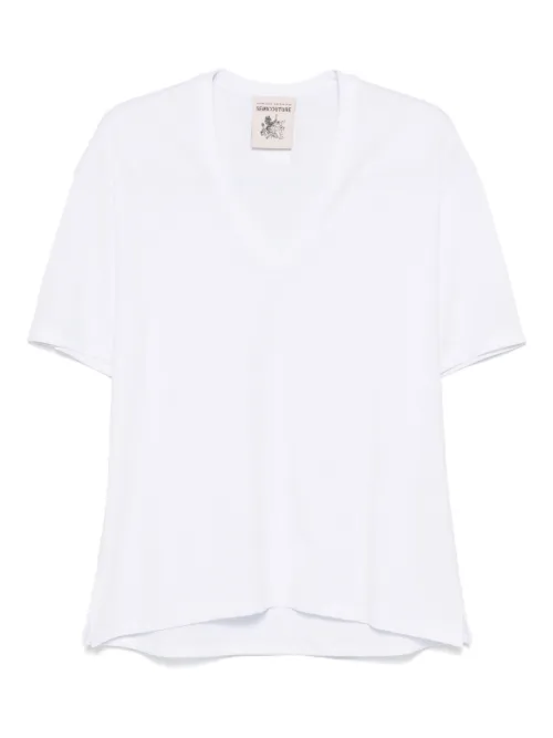 T-shirt à patch logo - Semicouture - Modalova