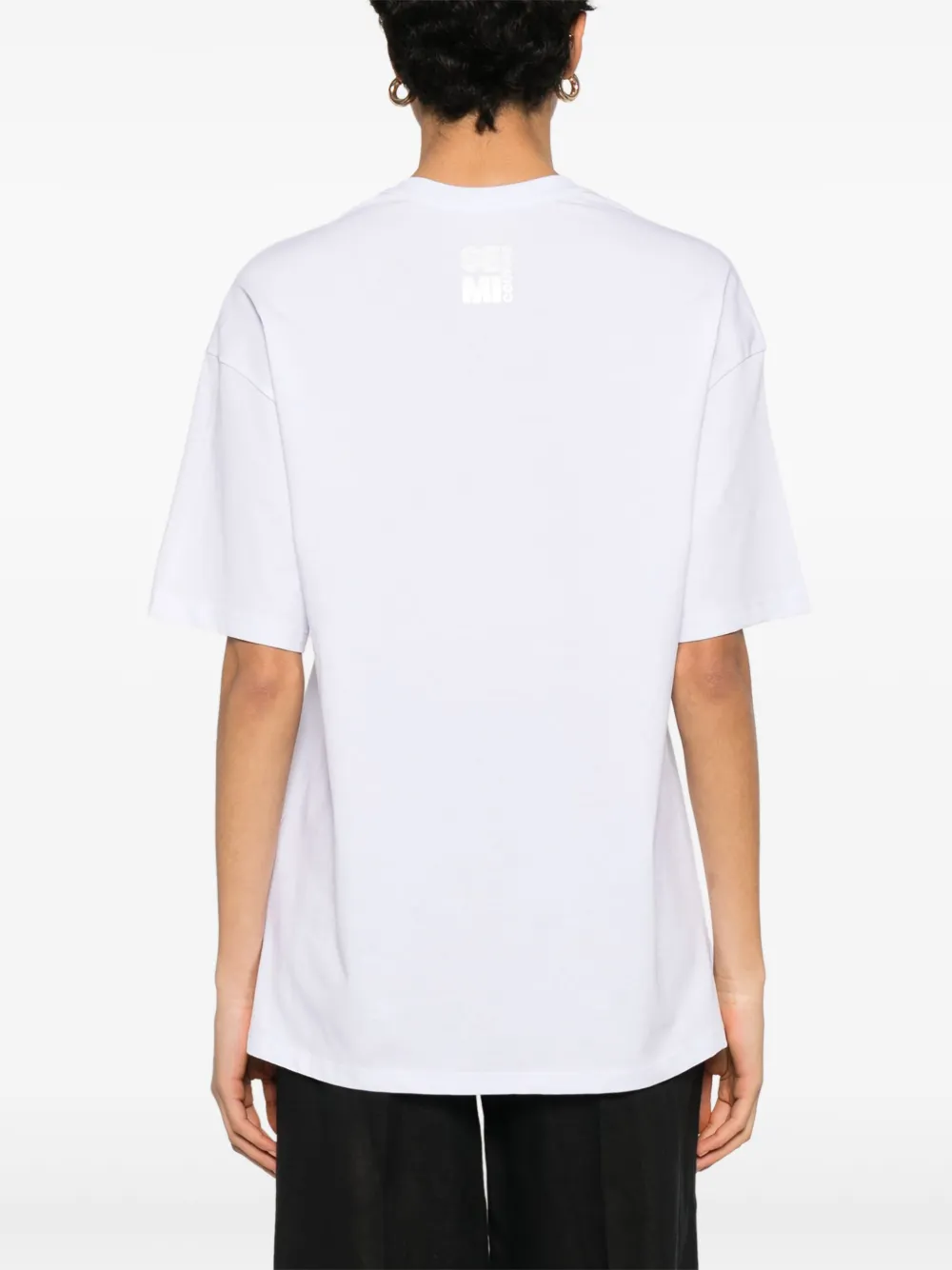 Shop Semicouture Cotton T-shirt In 白色