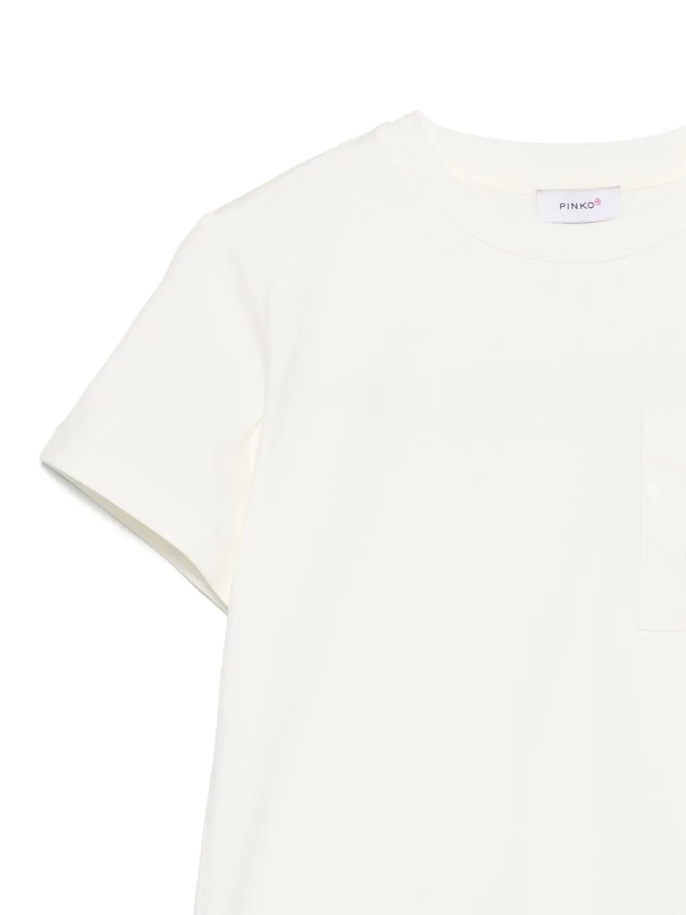 Pinko Kids T-shirt met geborduurd logo Beige