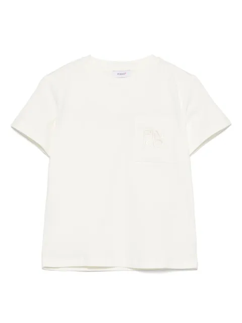 Pinko Kids logo-embroidered T-shirt