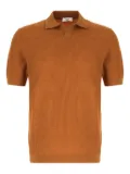 CLAQ textured polo-neck sweater - Orange