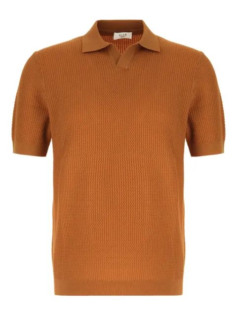 CLAQ textured polo-neck sweater