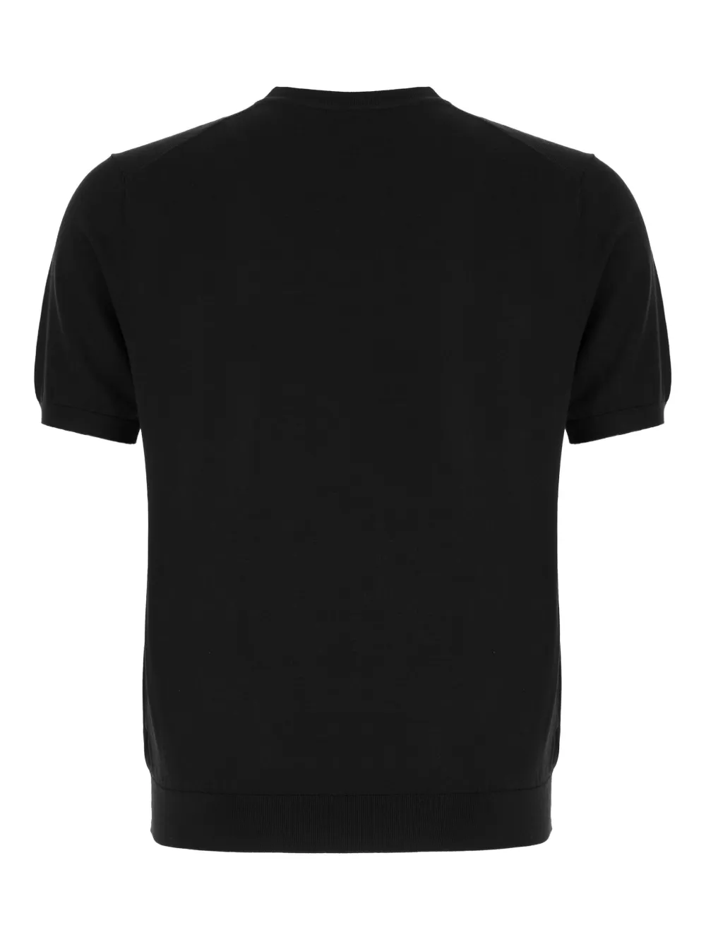 CLAQ short-sleeve knit t-shirt - Zwart