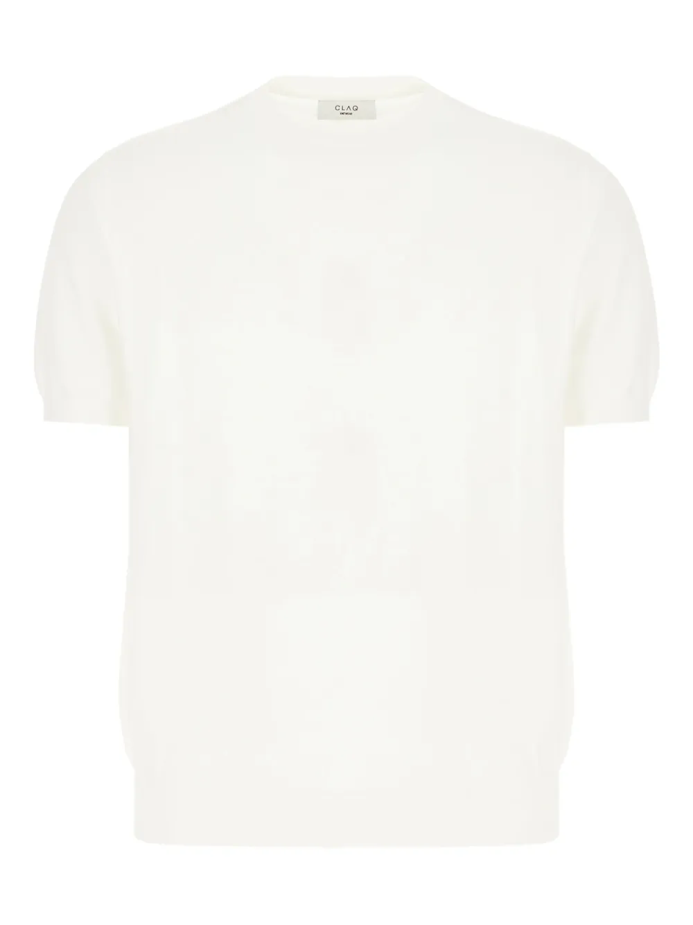 short-sleeve crew-neck sweater