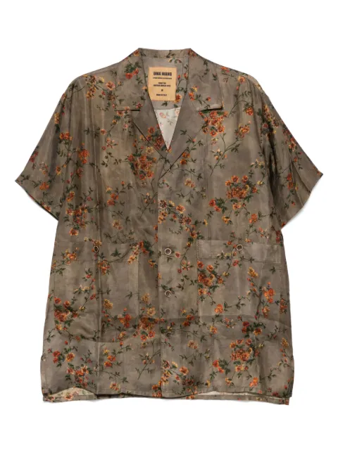 Uma Wang camisa con estampado floral