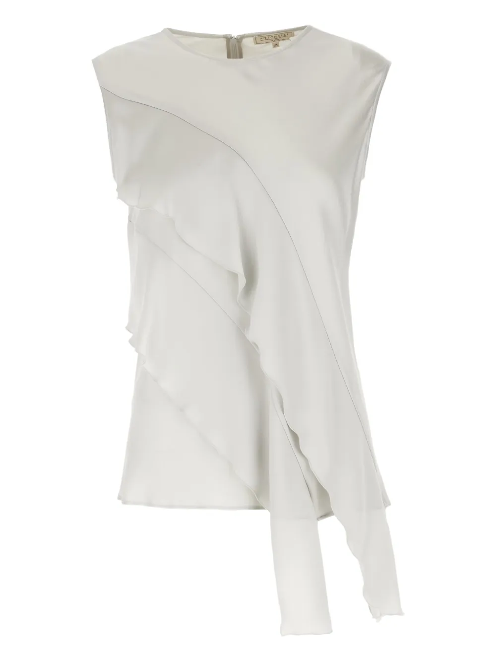 Antonelli ruffled-detail top | Silver | Image 1