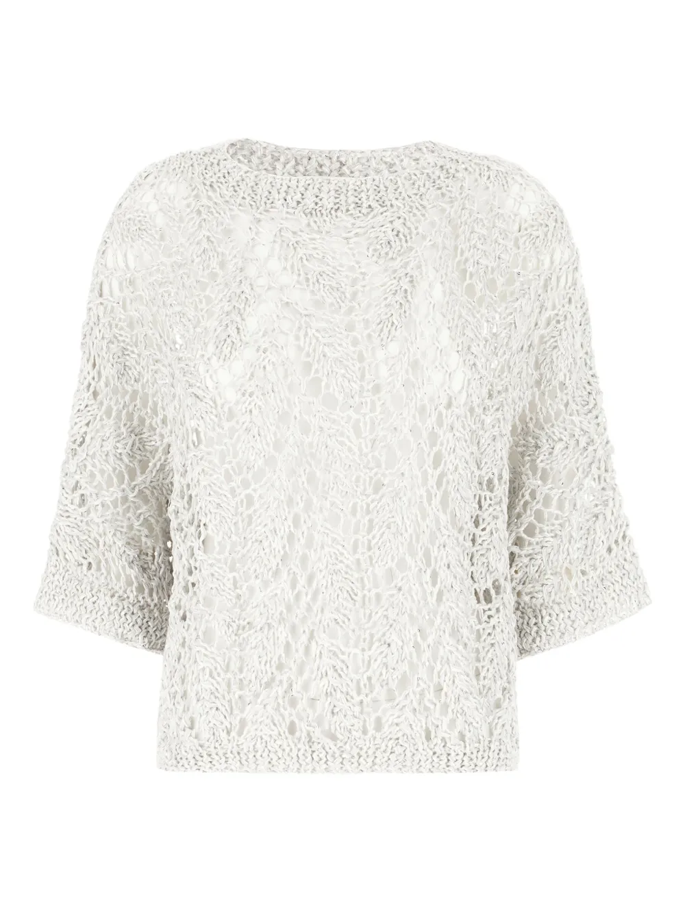 Antonelli top tejido con cuello redondo | gris | Image 1