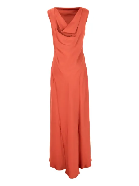 Antonelli cowl-neck asymmetric day dress