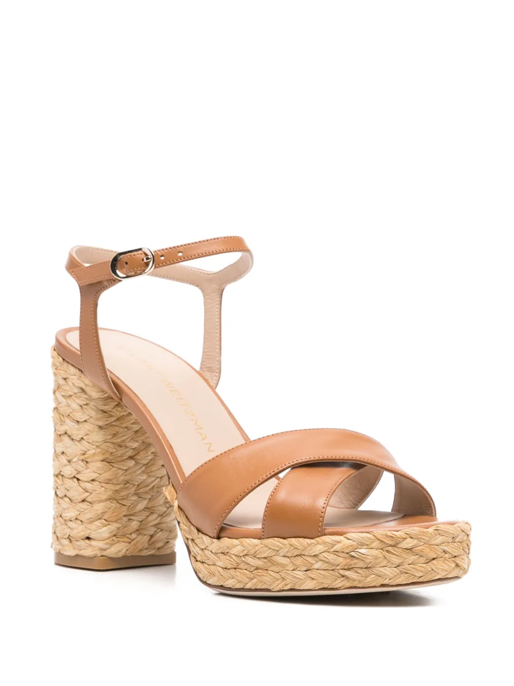 Stuart Weitzman 100mm Dayna sandals Brown