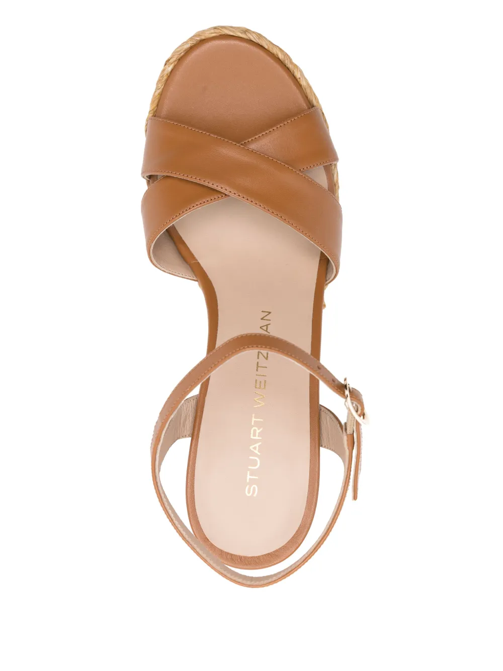 Stuart Weitzman 100mm Dayna sandals Brown