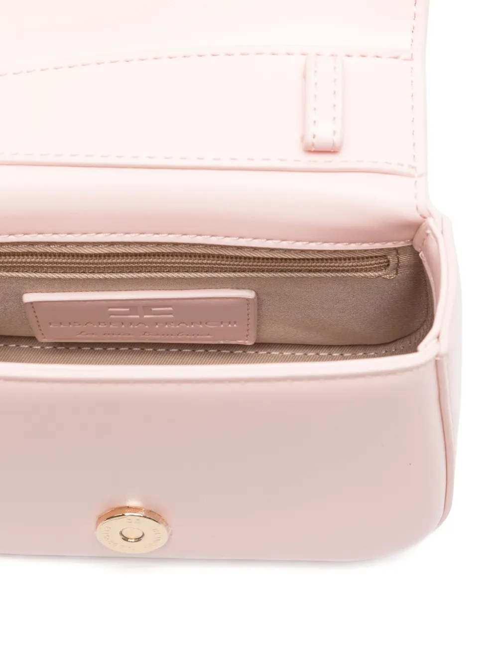 Elisabetta Franchi La Mia Bambina Crossbodytas met logo Roze