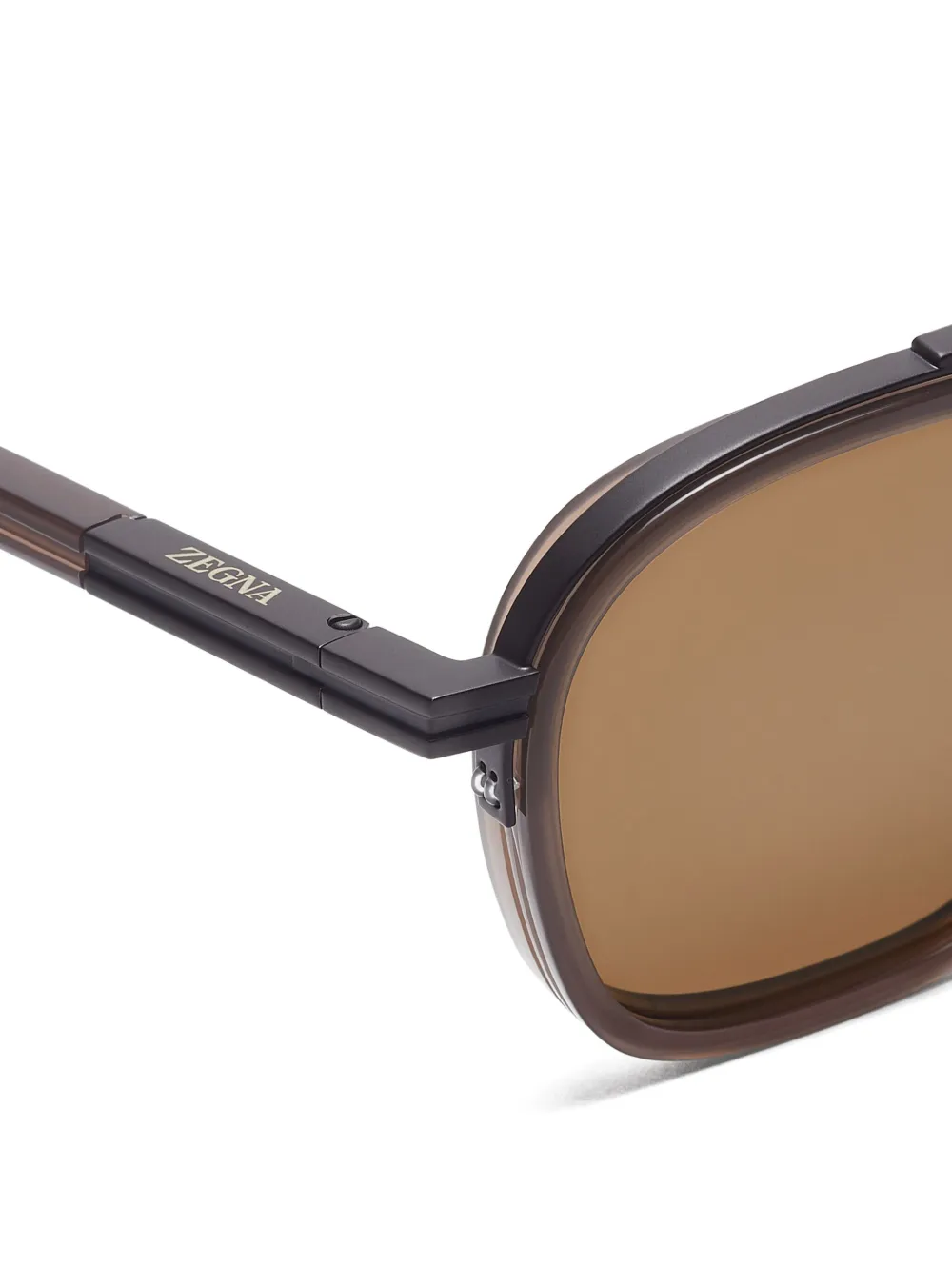 Zegna Orizzonte zonnebril Bruin
