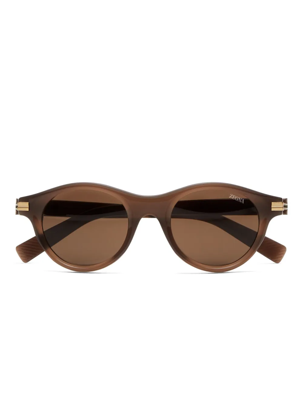 Zegna round-frame sunglasses | Brown | Image 1