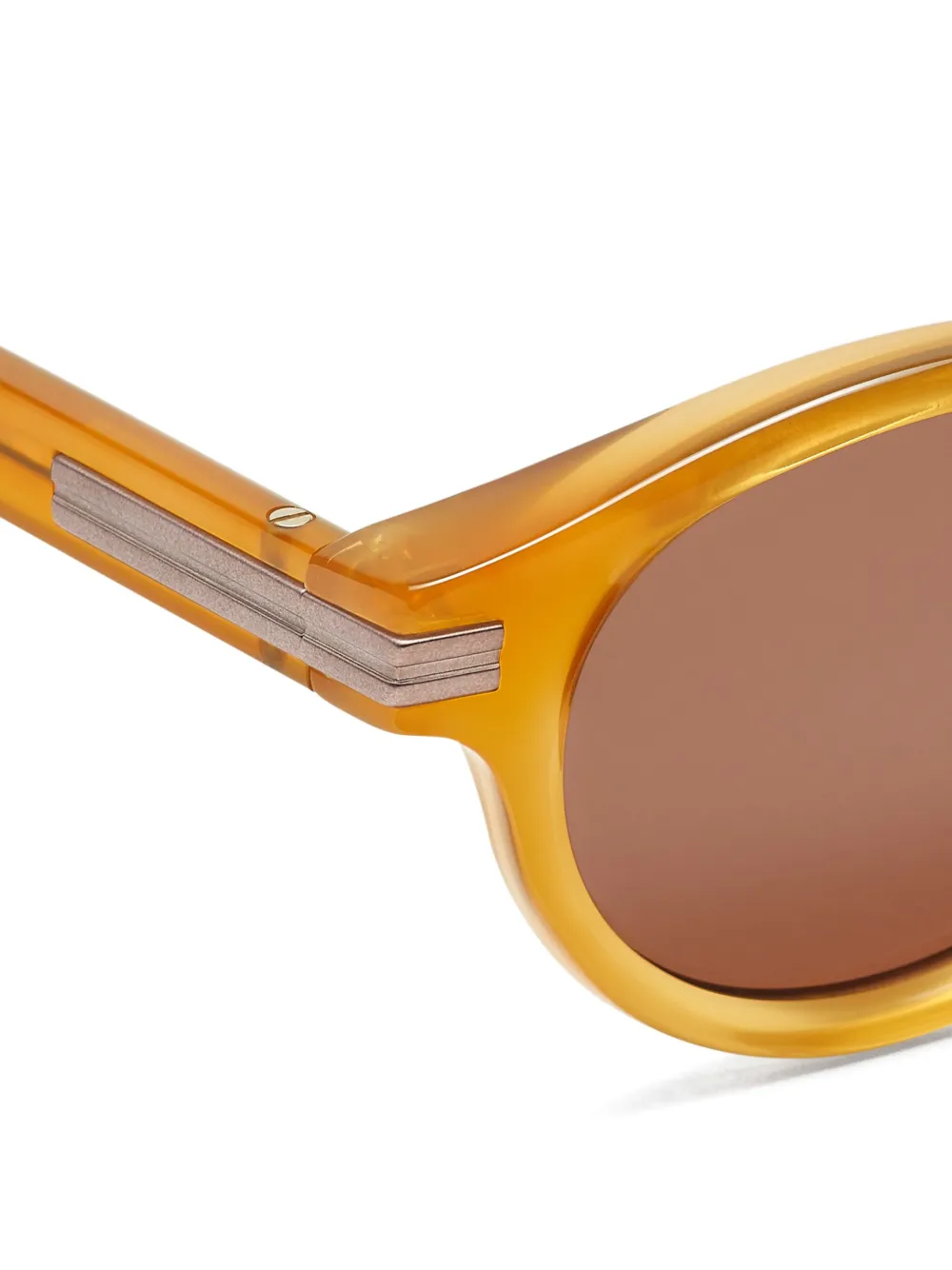 Zegna Zonnebril met cat-eye montuur Bruin