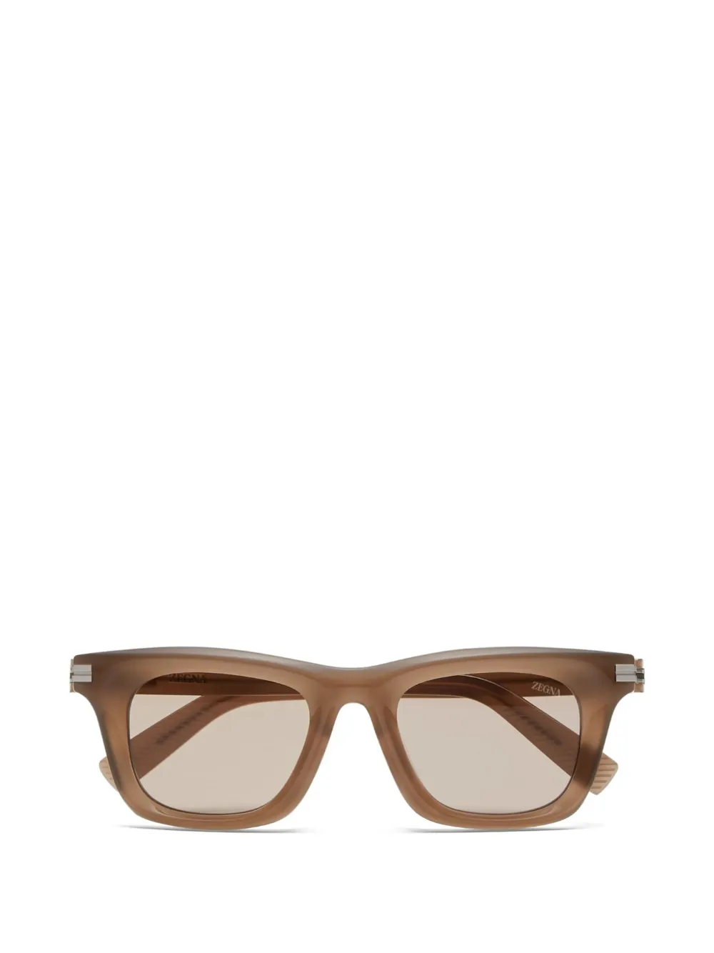 Zegna square-frame sunglasses - Marrone