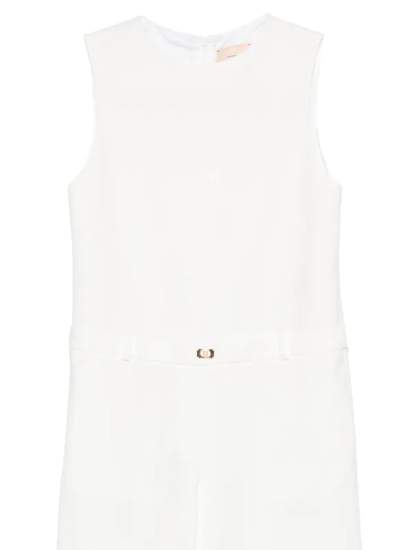 Elisabetta Franchi La Mia Bambina rhinestone-embellished Jumpsuit  Neutrals FARFETCH IN