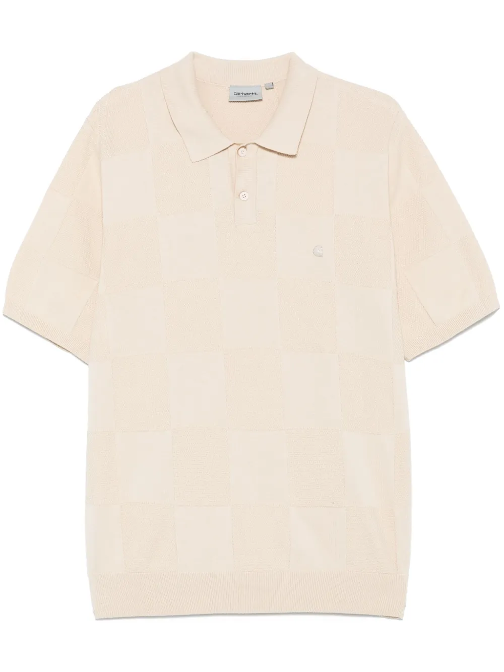 Checker polo shirt