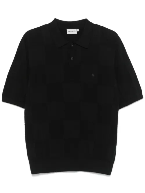 Carhartt WIP polo Checker - Noir - Carhartt WIP - Modalova