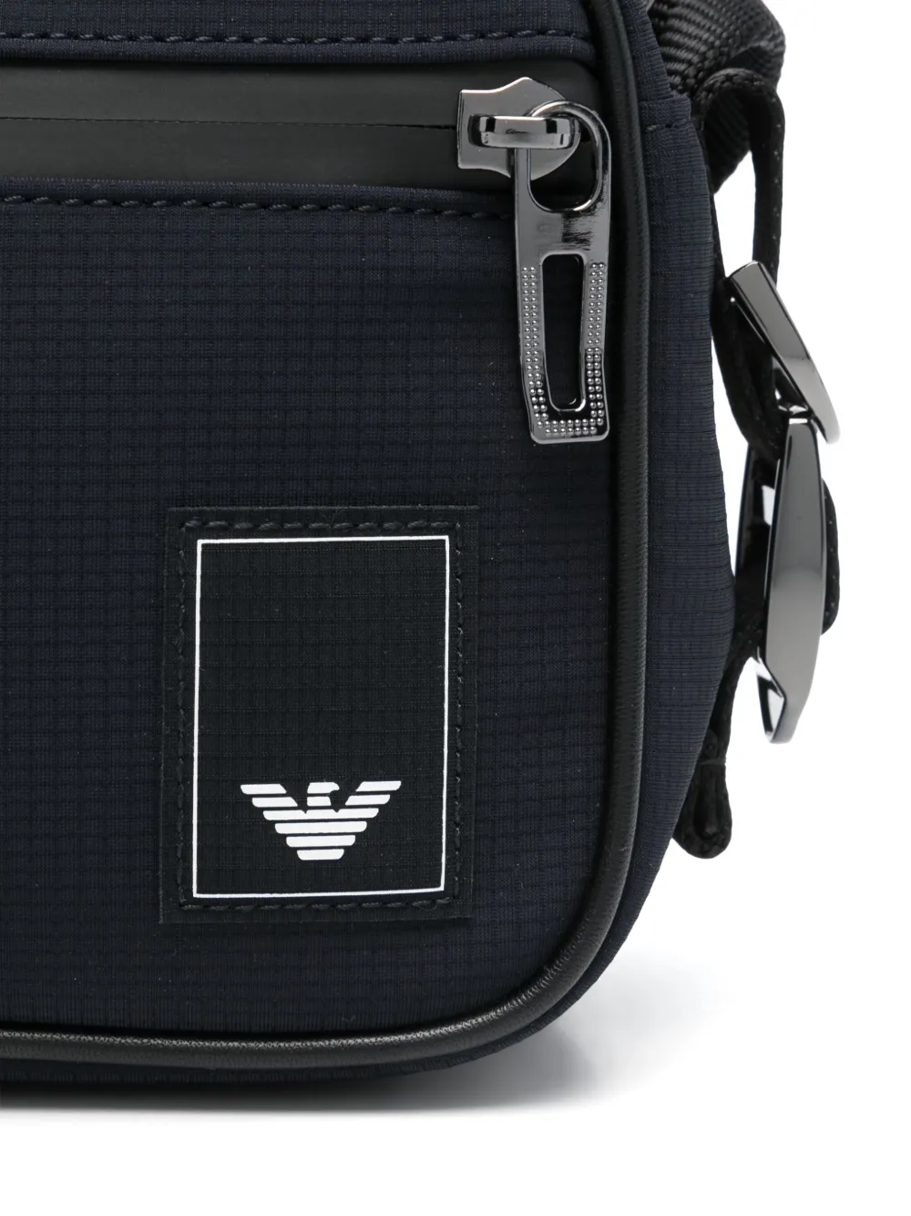 Emporio Armani Messengertas met logopatch Blauw