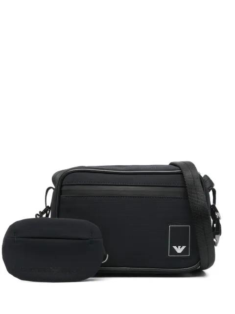 Emporio Armani logo-patch messenger bag