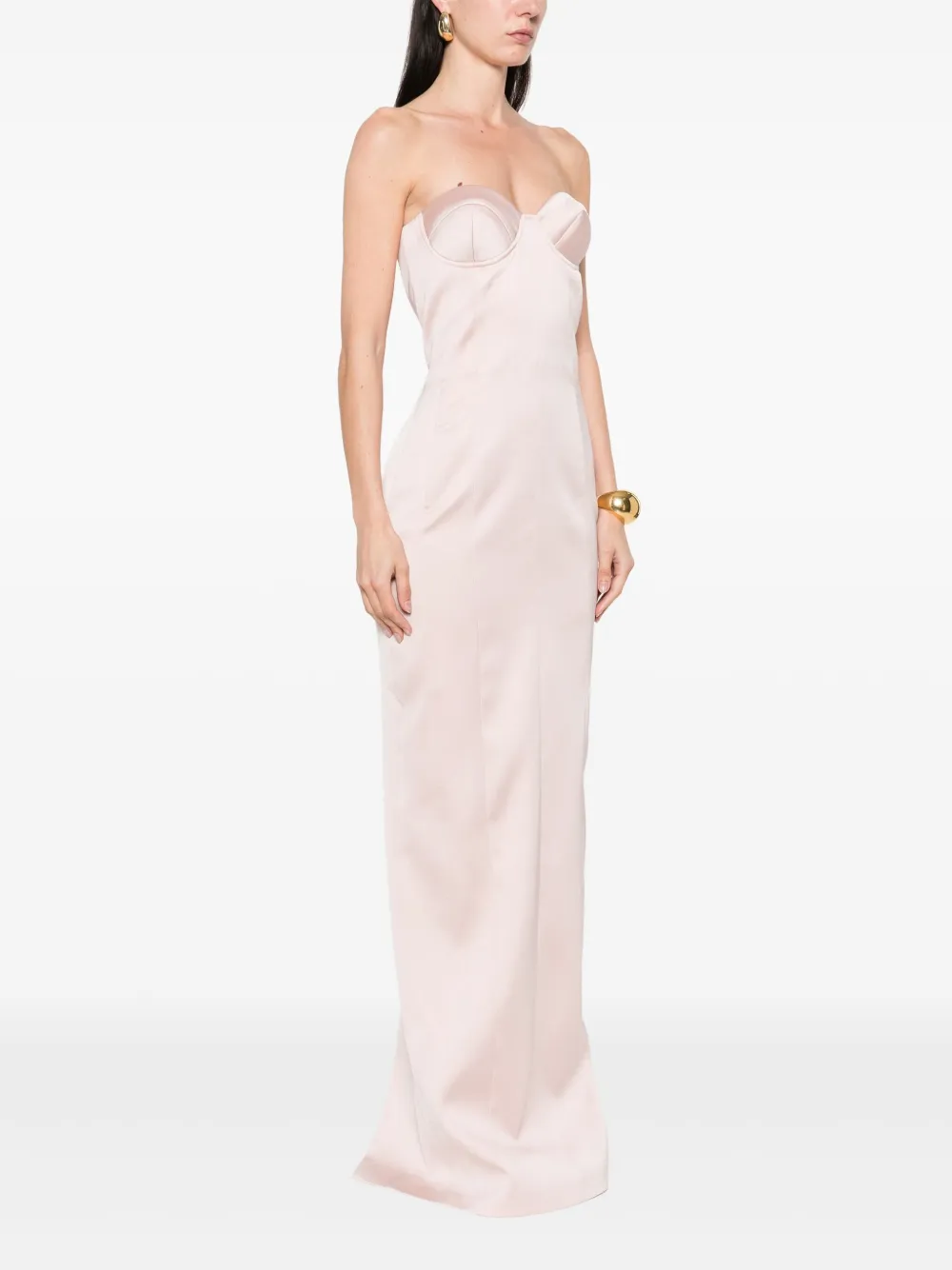 The New Arrivals Ilkyaz Ozel Rochelle maxi-jurk Roze