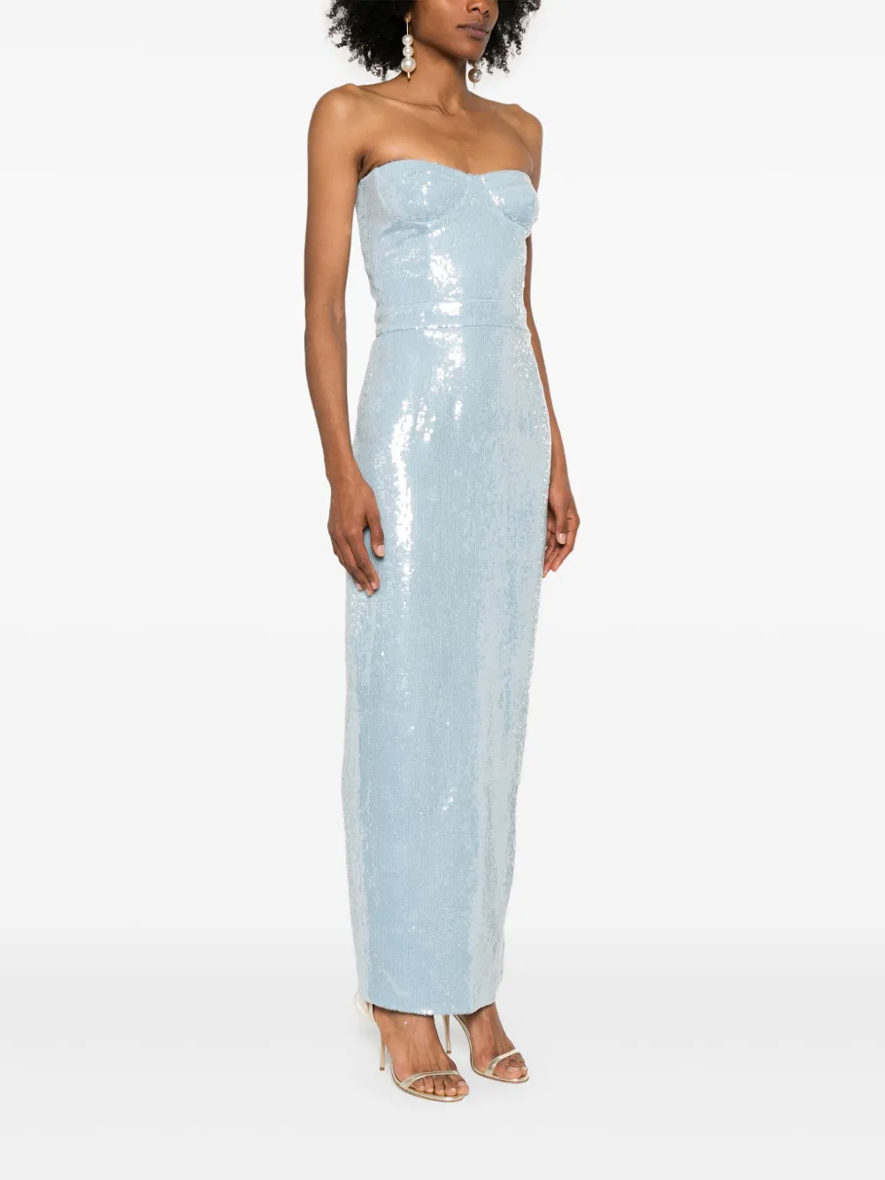 The New Arrivals Ilkyaz Ozel Monique avondjurk Blauw