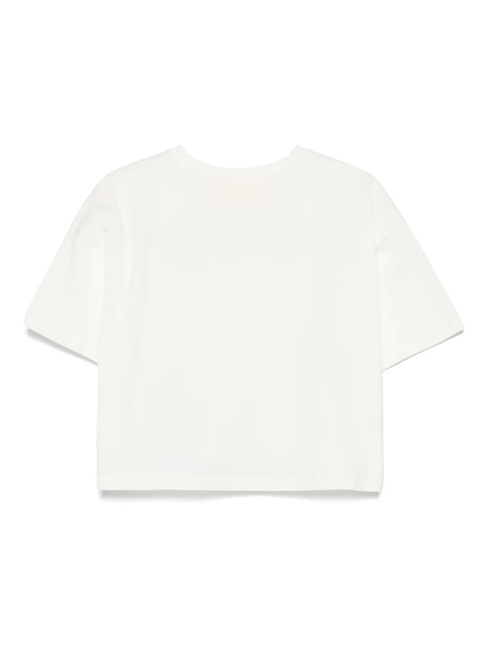 Miss Blumarine T-shirt met geborduurd logo Beige